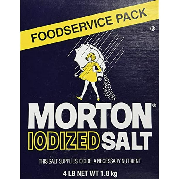 Morton Iodized Table Salt 4lb. Box (2 Pack)