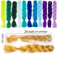 thumbnail image 4 of Extensiones de cabello trenzado Jumbo ombré, fibra sintética de alta temperatura, 24 pulgadas, 1 unidad, 4 of 4