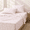 Pink-Queen, variant on Pink Queen Size 4-Piece Botanical Printed Brushed Polyester Sheet Set