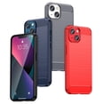 thumbnail image 4 of PANDACO Black Brushed Metal Case for iPhone 14 Plus, 4 of 4
