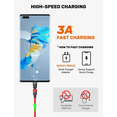 thumbnail image 6 of AUFU Magnetic Charging Cable 3Pack 6.6ft, 540 Degree 3 in 1  Magnetic Phone Charger 3A Fast Charging Data Sync, 6 of 10