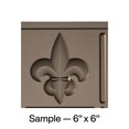 thumbnail image 1 of FASÄDE Fleur de Lis Decorative Vinyl Backsplash Panel in Argent Bronze (6X6 Inch Sample), 1 of 5