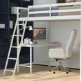thumbnail image 4 of Flash Furniture Riley Loft Wooden Bed Frame with Desk, White, 4 of 12