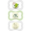 MAM Air Day/Night 16M-36M 3-Pack Pacifiers in Green