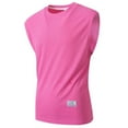thumbnail image 5 of Wyobmus Men's Workout Tank Tops Vintage Sleeveless Vest Sport Waffle Knit Muscle Shirt Running Breathable Gym T-Shirt Hot Pink, 5 of 9