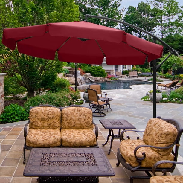 abccanopy patio umbrellas cantilever umbrella Double Top Round Umbrella background beach ABCCANOPY Cantilever Patio Umbrellas 10FT