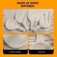 thumbnail image 4 of 8Pcs Small Candle Tray Ceramic Spoon for Home Tealight Holder White Heat Resistant 3.5 inch, 4 of 6