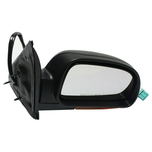 Mirror Compatible With 2002-2003 Chevrolet Trailblazer GMC Envoy Right Passenger Side Heated In-housing Signal Light Textured Black Kool-Vue