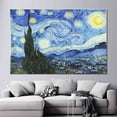 thumbnail image 3 of Reproduction Canvas, The Starry Night Art Canvas, Vincent Home Decor Artwork, Oil Painting Print, Home Decor Wall Decor, Famous Canvas Art, Canvas Wall Decor - 5P-Gallery Wrapped, 3 of 9
