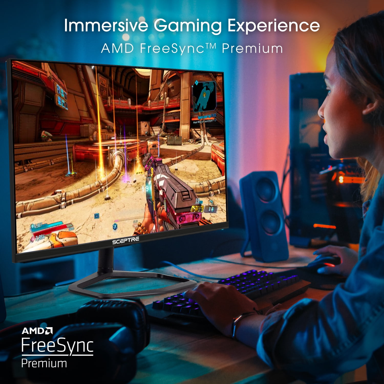 Sceptre New 27-inch 240Hz Gaming Monitor DP HDMI Build-in Speakers 2026