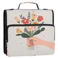 thumbnail image 5 of FORMRS Zipper Binder with Shoulder Strap 2-inch Ring 500 Sheet Capacity File Bag, Yellow Cute Flower, 5 of 5