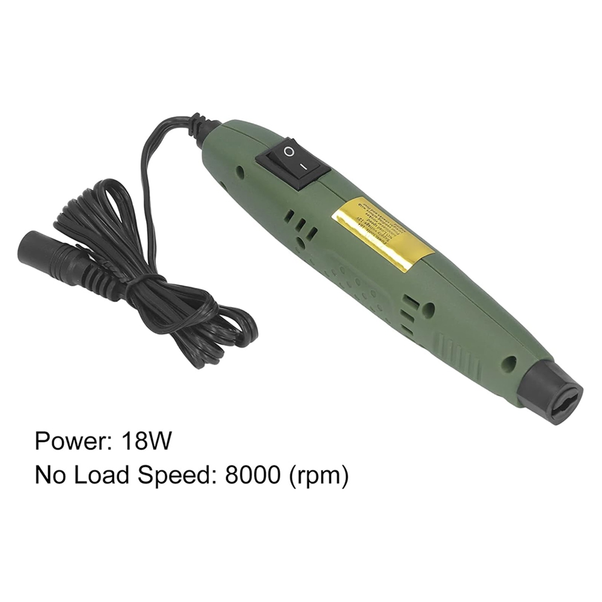 Pen Sander, Power Sander Pen DIY Mini Pen Sander Multi Model Drill Bit Replacement for Woodworking US Plug,1 x Pen Sander 8 x Small Rods 2 x Sandpaper 1 Adapter