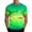 Green, variant on Mens Gradient T-Shirts Summer Casual Crewneck Short Sleeve Beach Vacation Lightweight Graphic Tee with Seattle Letter Print