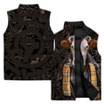 thumbnail image 3 of Chaleco con estampado animal de moda para hombre, elegante chaleco con estampado de zorro y astronauta, resistente al viento y al frío, informal, versátil, cómodo y cálido, 3 of 5