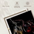 thumbnail image 6 of Elephant Stock Red And White Wine Splash Wall Art - Square Canvas Wall Art - Dining Room Wall Decor - Food And Drink Canvas - Black And Gold Decor - 33" x 33", 6 of 8