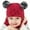 Wine, variant on Baby Winter Hood Warm Skull Knit Caps, Unisex Toddler Kids Hat Scarf for 2-7 Years