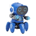 thumbnail image 1 of Plástico interactivo electrónico del juguete del robot con la luz de la música para los regalos de vacaciones de los niños Hugtrwg Para estrenar, 1 of 6