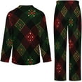 thumbnail image 6 of Top-kevin Womens Pajamas Set Christmas Nutcrackers Trees Soft Long Sleeve Sleepwear Button Down Sets, 6 of 12