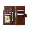 thumbnail image 6 of Allytech Galaxy S20 Ultra Case 6.9", Premium PU Leather 9 Cards Slots Book Style Magnetic Clasp Pocket Purse Folio Flip Kickstand Shockproof Cover for Samsung Galaxy S20 Ultra,Brown, 6 of 10