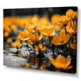 thumbnail image 2 of Designart "Golden Sunlight Yellow Grey Blooms I" Floral Canvas Art Print, 2 of 5