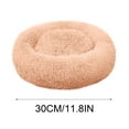 thumbnail image 4 of Matoen Cute Round Calming Dog Bed, Pet Small Plush Dog Donut Bed for Medium Small Breed Dog, Soft, Comfy and Cozy Doggie Bed, Beige, 4 of 6