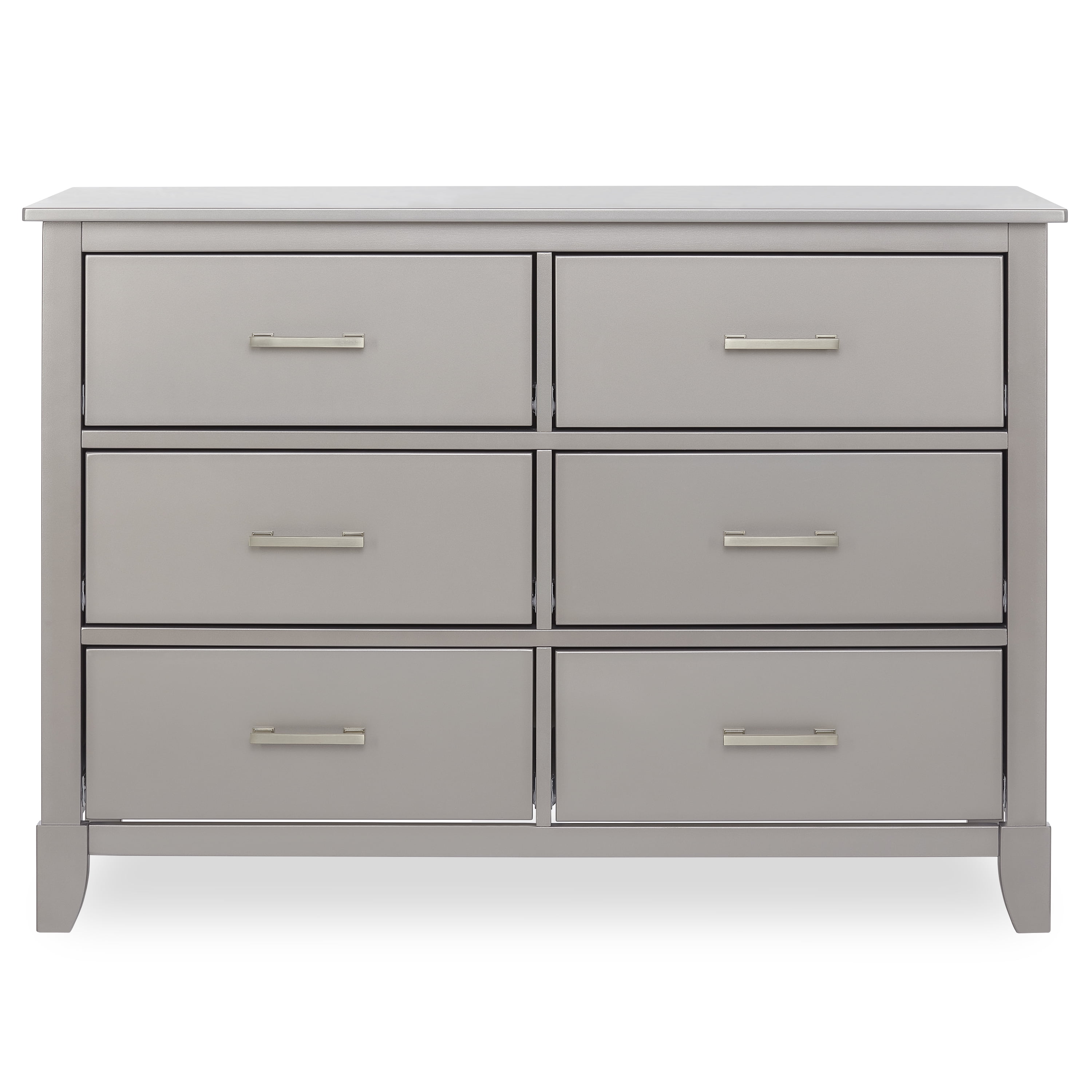 Dream On Me Universal Double Dresser in Metallic Grey Model #599-MGREY