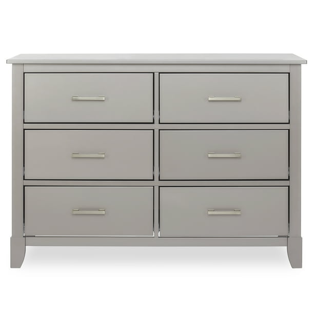 Universal Double Dresser Metallic Grey, Light Gray Double Dresser