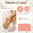 thumbnail image 2 of Uxcell 100 Pcs Coral Flower Beads, 11x8mm Artificial Jasmine Flower Shell Floral Spacer Beads with Transparent Plastic Box for DIY Crafts Accessories, Pink, 2 of 6