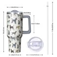 thumbnail image 2 of OBREWU Cute Animal Dogs Tumbler with Handle and Lid,Cute Animal Dogs 40oz Double Wall Vacuum Insulated Tumbler,Cups Gift for Women and Men, 2 of 7