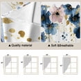 thumbnail image 5 of Navy Blue Spring Floral Swag Valances for Windows, Kitchen Curtains 36 Inch Length 2 Panels Set, Farmhouse Butterfly Watercolor Short Curtains for Small Windows Rod Pocket Cafe Curtains 28"x36", 5 of 8