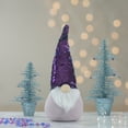 thumbnail image 2 of Northlight Gnome with Flip Sequin Hat Christmas Decoration - 17.5" - Purple and Blue, 2 of 7