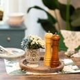 thumbnail image 3 of Multipurpose Decorative Tray With Rounded Edges, Handcrafted Distressed Finish Round Wooden Serving Tray For Versatile Use In Your Home, 3 of 6