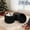 Black-Round-3, variant on Korser Round Ottoman with Storage Set of 2,Upholstered Teddy Vanity Stool for Living Room,Bedroom,Black