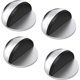 thumbnail image 1 of Yzfei Door Stops, Set of 4 Stainless Steel Door Stops and Stoppers with Rubber Bumpers, Adhesive Door Stop O[R, 1 of 5