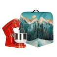 thumbnail image 6 of TSOVTHRID Snow Mountain Forest Scene Print Mixer Cover Dustproof Cover for Kitchen Aid Mixer Stain Resistant Stand Mixer Dust Cover with Top Handle and Pockets for Extra Accessories,S, 6 of 7