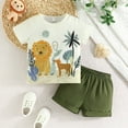 thumbnail image 6 of LAPAKIDS Infant Toddler Baby Boy Summer Clothes T-Shirt Short Pants Outfits Set 2-3 T, 6 of 7