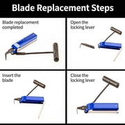 Windshield Removal Tool Kit – Heavy Duty Automotive Glass Cold Knife Cut-Out Tool with Pull Handle & Replacement Blades, Universal Car Windshield Sealant Cutter