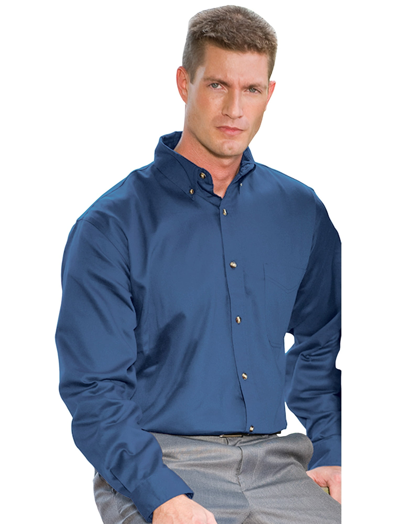 Men's Teflon Woven Shirt - Walmart.com