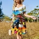 thumbnail image 4 of HAITÍ: Vestido de manga corta con estampado publicitario de viajes y turismo vintage, ropa de fiesta, vestidos de verano para mujer., 4 of 7