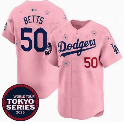 ZIORGSHF Men's And Women's New Los Angeles Dodgers Cherry Blossom