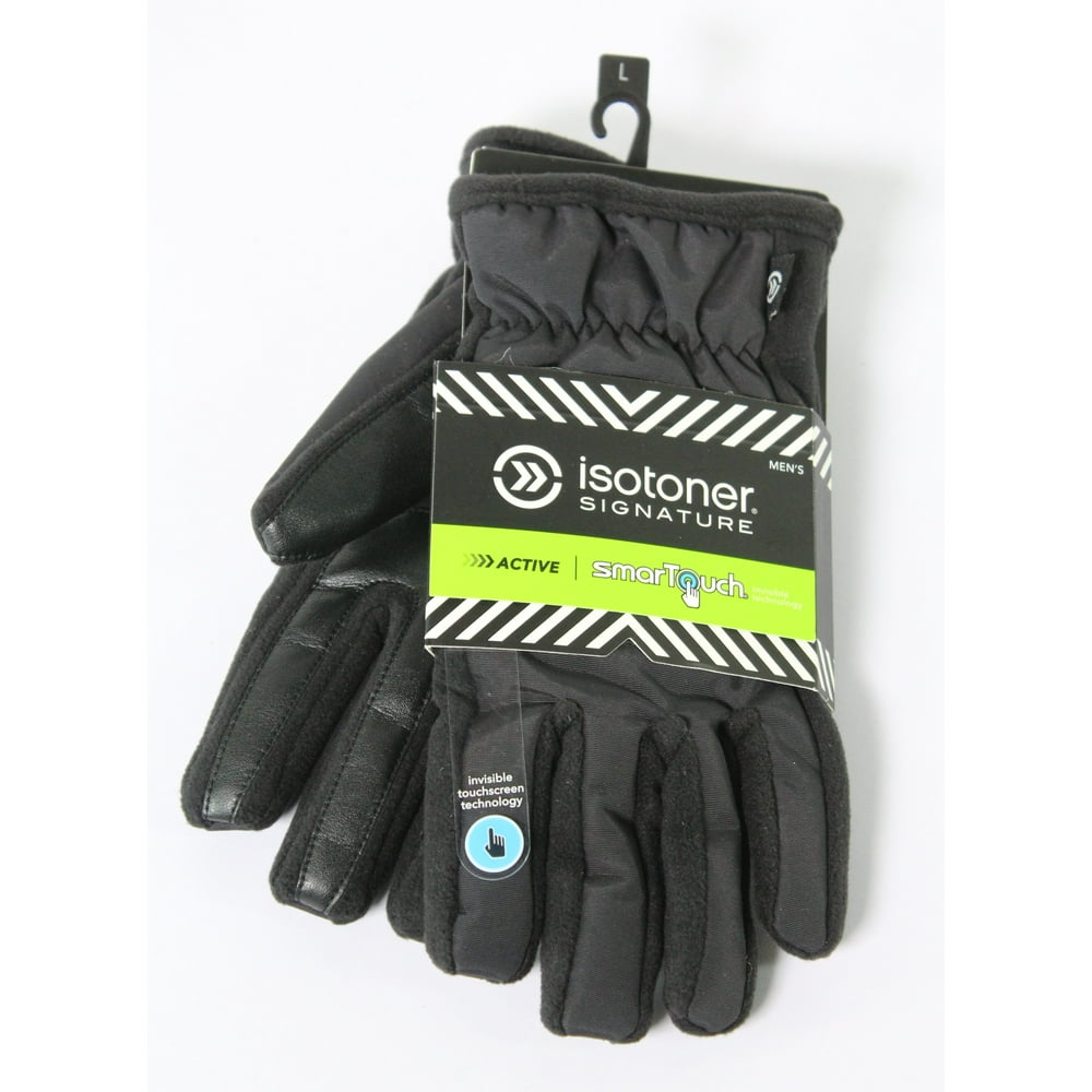 Isotoner Isotoner NEW Black Mens Size Large L Thermaflex Tech Winter