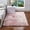 Pink, variant on Amdohai Long Plush Ultra Soft Fluffy Rugs Rectangle Shape Faux Sheepskin Wool Carpet Rug for Living Room Bedroom Balcony Floor Mats