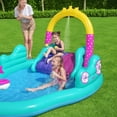 thumbnail image 5 of Bestway: H2OGO! Magical Unicorn Carriage Play Center - 9' Multicolor Inflatable, Kiddie Wade Splash Pool, Water Slide, Arch Sprayer, Toddler & Kids 2+, 5 of 7