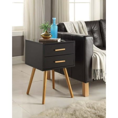 Long Oslo Table - Convenience Concepts Oslo 2-Drawer End Table, Multiple Colors