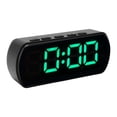 thumbnail image 1 of Horloge LED, Gros Boutons USB Ou Pile Lumière Verte Réveil Numérique pour Chambre, 1 of 7