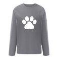 thumbnail image 3 of Dyegold Crew Neck Sweatshirts Women My Orders Workout Fleece Western Vintage Jacket Teen Girls Casual Plus Size Shirts Y2k Dog Paw Print Sweater Comfy Oversized Hoodie Ladies Graphic Sweatshirt Tops, 3 of 4