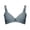 Grey, variant on WZXFASHION Widened Shoulder Straps Thin Cups Sponge Solid Color Summer Bra Versatile Underwear Bra Bra Black G