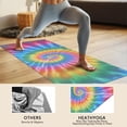 thumbnail image 4 of Rainbow Tie Dye Mandala Pattern Hot Yoga Mat Towel Non Slip for Hot Yoga - Quick-Drying Yoga Mat Cover with 4 Corner Pockets with Travel Bag - Hot Yoga Towel Non Slip 70"x26", 4 of 6
