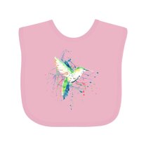 Inktastic Hummingbird Paint Splatter Boys or Girls Baby Bib