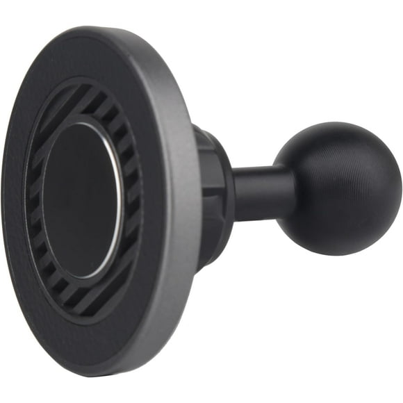 AIR-Magnetic Car Mount Cell Phone Holder with 1 inch Ball for MagSafe iPhone Smartphones, Compatible with RAM Mounts B Size Double Socket Arm